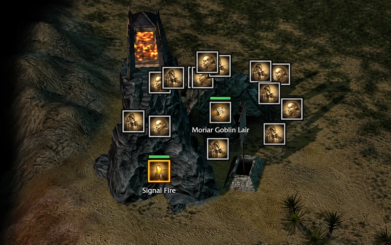 Enhanced capture of Moria Goblin Lair units and Signal Fire markers.