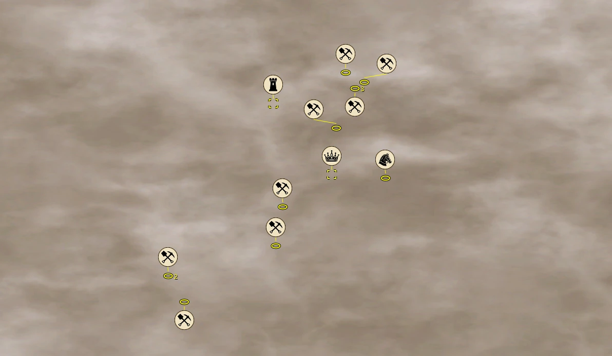 Follow units through fog